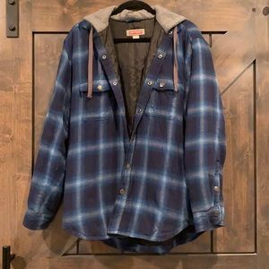 Hooded Flannel Jacket